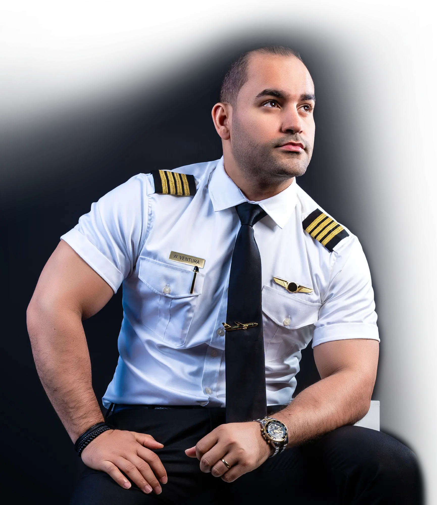 Wilsel Ventura, piloto comercial e instructor de vuelo