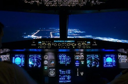 Aviones Airbus, Aterrizaje de noche
